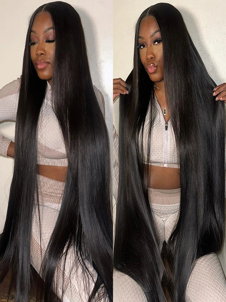 250% 13x4 Lace Front Wigs Human Hair Bone Straight 13x6 Lace Frontal Wig Preplucked Brazilian 4x4 5x5 Glueless Lace Closure Wigs