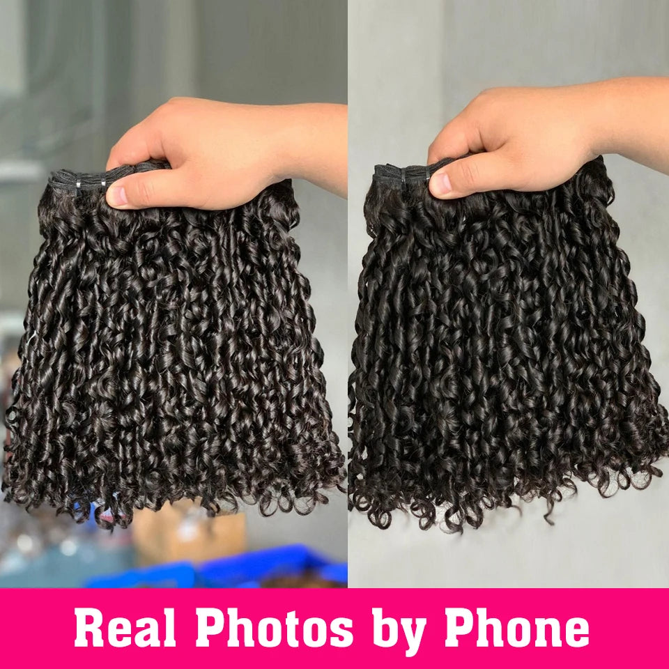 Beauty Plus Human Hair 3/4 Bundles Funmi Telephone Spiral Curly South Africa Hair Vendors Wholesale Remy Metodo Curly Human Hair