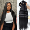 Straight Human Hair Bundles Raw Hair Bundles 100% Natural Human Hair Bundles 2 3 4 Extensions Brazilian Hair Weave Bundles