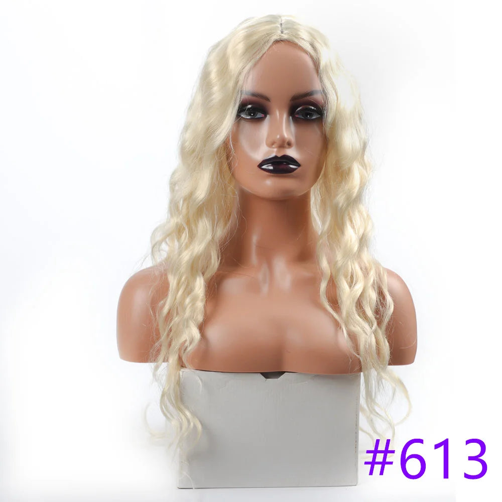 Long Curly Synthetic Wigs for Black Women Black Brown Blonde Ginger Red White Hair Afro Wigs Synthetic Curly Hair Wigs