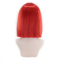 Synthetic Hair Short Wig With Bangs Cosplay Wigs For Women Straight Bob Wig Korean Pink Red Brown Blue Green White Purple Grey