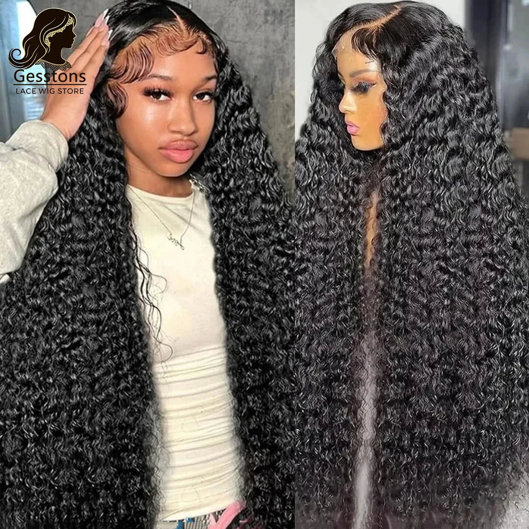 40 42 Inch Curly Wigs Deep Wave 13x4 13x6 Hd Lace Frontal Wigs Human Hair Water Wave 360 Lace Front Wig Remy Brazilian For Women