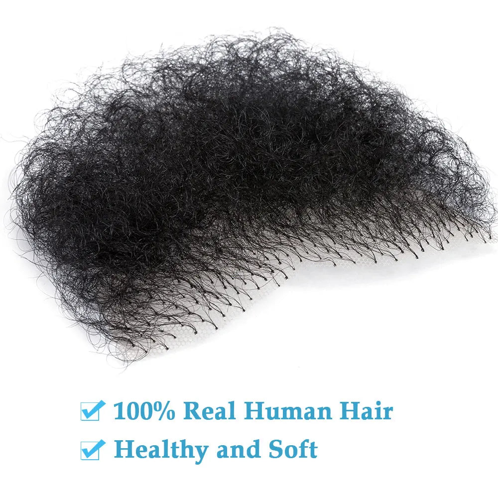 Human Hair Pieces Private Hair Handmade Simulation of Men Chest Hair Fake Mustache for Men and Women Sexy Body Hair Armpit Hair
