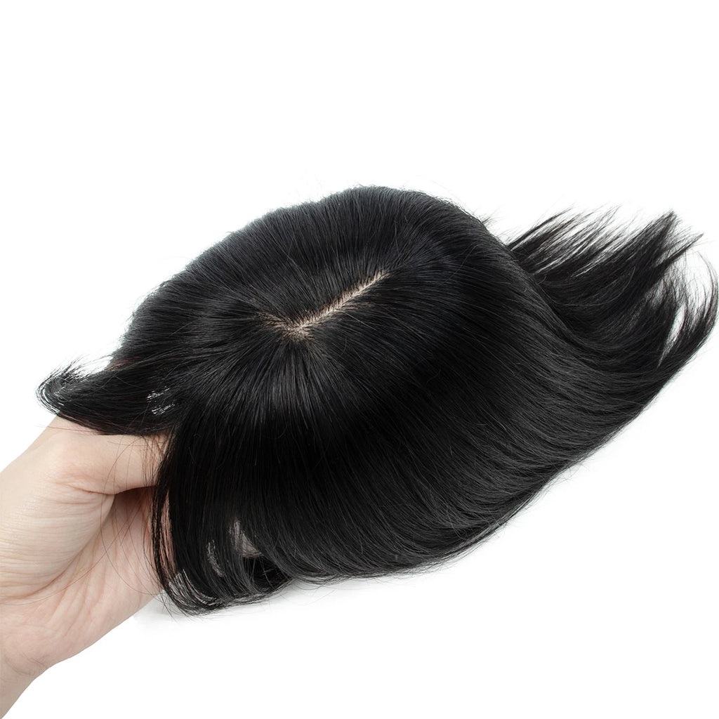 Real Human Hair Toppers for Women Daily 360°  Bangs 3D Hair Pieces with Thinning Hair Bangs20, 25, 30, 35cm