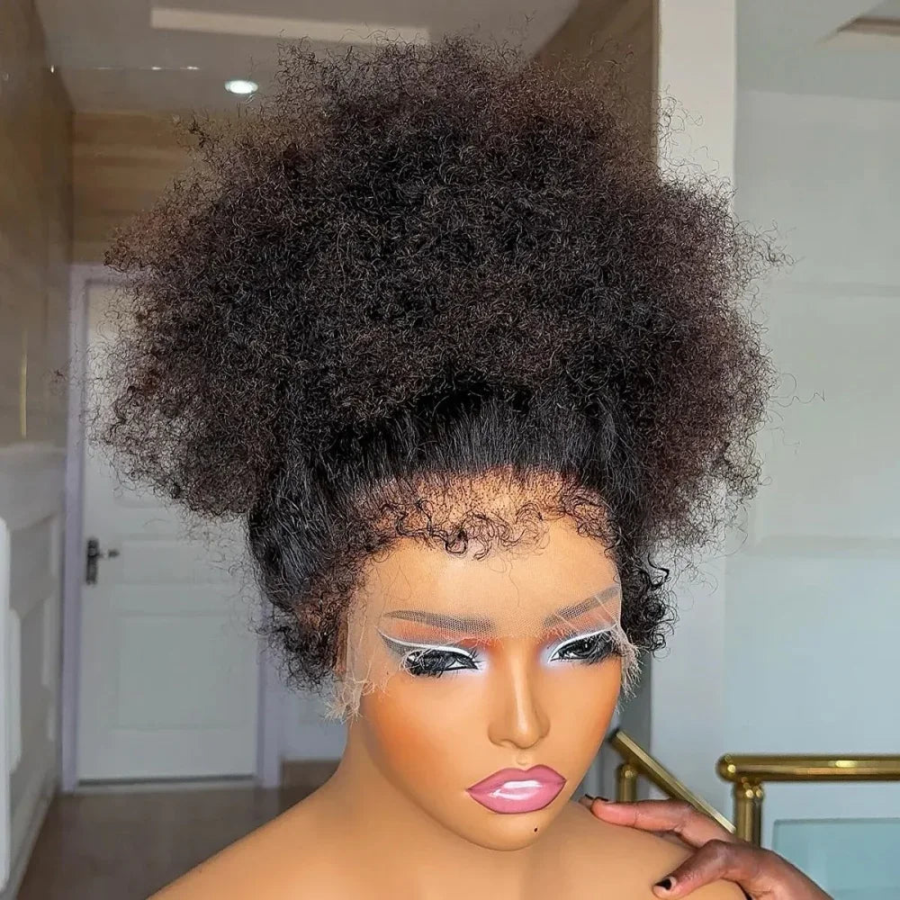PrePlucked Lace Front Wigs Glueless High density 26inch Kinky Curly Synthetic Deep Water Wave For Black Women With Baby Hair