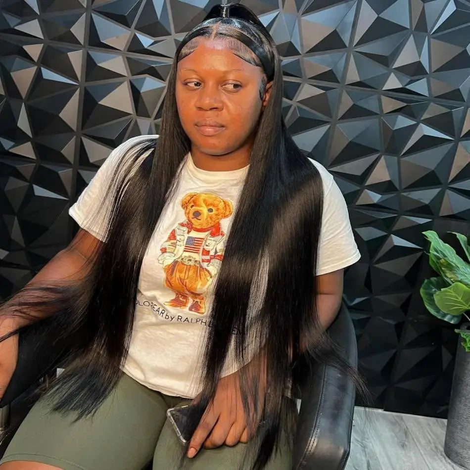 13X6 Hd Lace Frontal Wig Human Hair Natural Straight Wig 13X4 Lace Front Wig Transparen 30 Inch Brazilian Preplucked Wigs