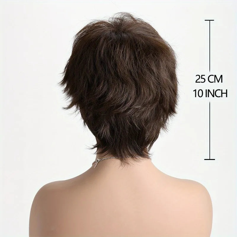 Women's short curly hair synthetic wigs, suitable for daily use, parties, and as costume wig accessories