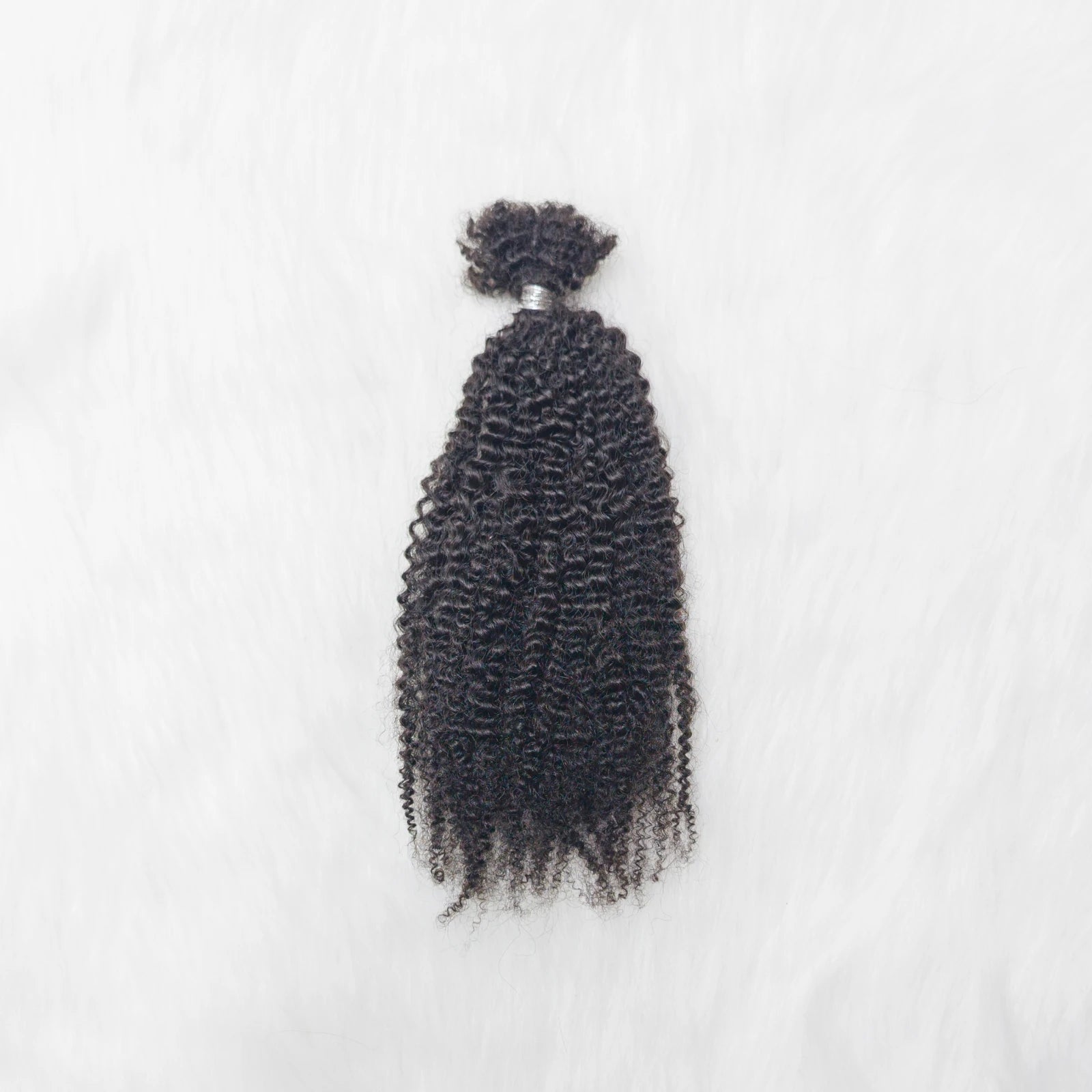 4C Kinky Twist Crochet Braiding Hair 100% Human Hair Dreadlocks Extensions 16" Curly Human Hair QVR Afro Kinky Bulk Hair T1B-30#
