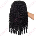 180% Afro Kinky Curly Headband Human Hair Wig For Black Women No Glue No Gel Ready To Wear Natural Brazilian Wigs With Headbands