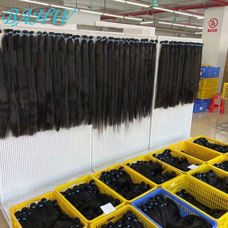 Peruvian Human Hair Straight Bundles Weave Natural Color 1/2/3/4 Bundles Deal 8-30 Inch Bundle Hair Extensions For Black Women