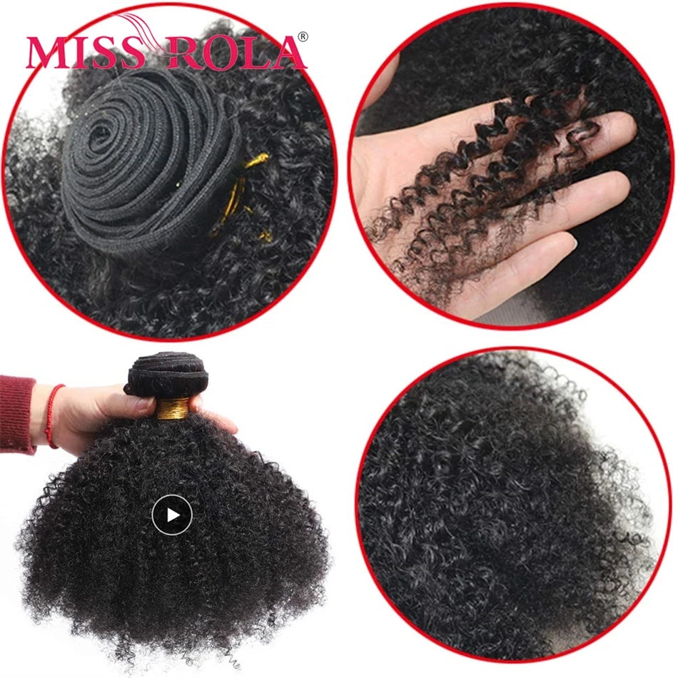 Afro Kinky Human Hair Weave Bundles – Peruvian Remy Double Weft