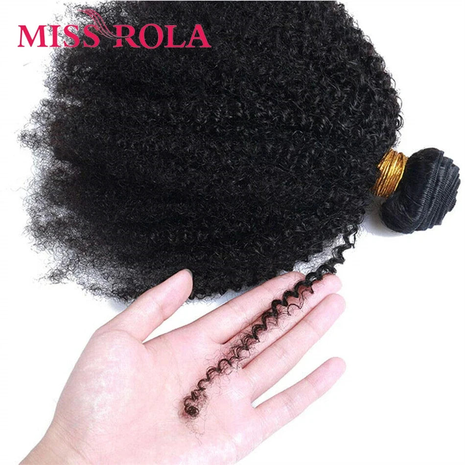 Afro Kinky Human Hair Weave Bundles – Peruvian Remy Double Weft