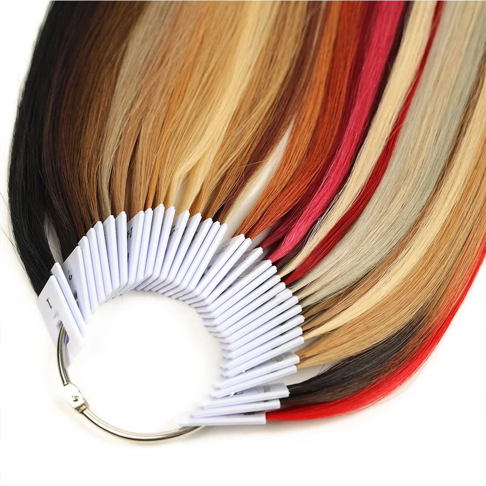 BHF Human Hair Color Rings Swatches For Human Hair Extensions Salon Tools Hair
