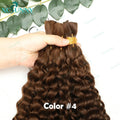 Boho Braids Human Hair Extensions Bundles Bulk Human Hair For Braiding Curly Loose Deep Color 4 27 30 Double Drawn Wholesale
