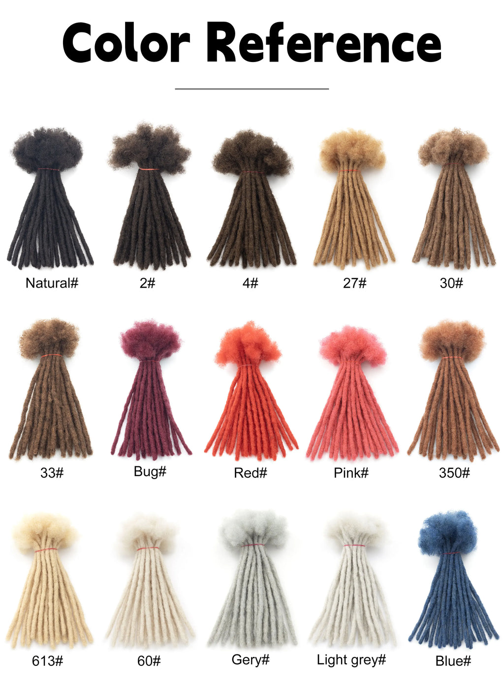 20strands/pack #Light Grey Whosale Human Hair Locs Extensions Dreadlocks Extensions Full Handmade Human Hair Extensions