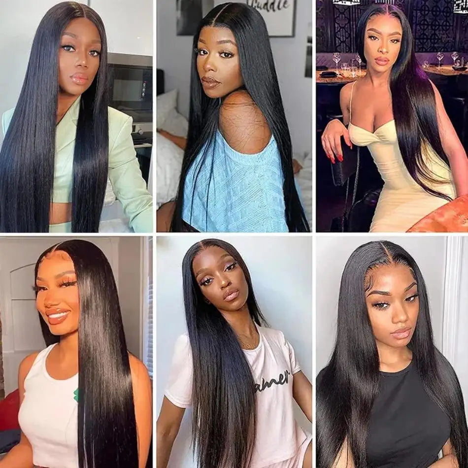 13X6 Hd Lace Frontal Wig Human Hair Natural Straight Wig 13X4 Lace Front Wig Transparen 30 Inch Brazilian Preplucked Wigs