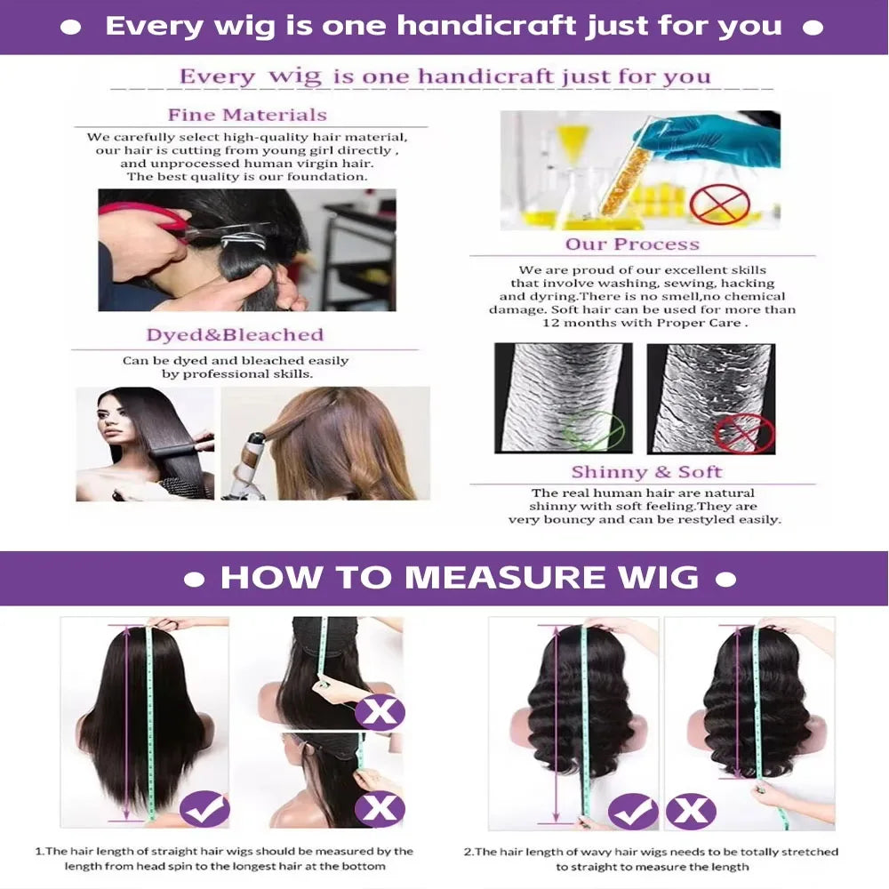 13x6 HD Lace Loose Deep Wave Frontal Wigs 42 Inch Deep Curly Lace Front Human Hair Wigs Preplucked Glueless Wig Human Hair