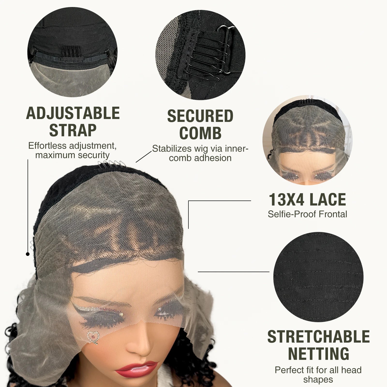 Synthetic 13x4 Lace Frontal Handmade Natural Cornrow Braided Wigs with Curly 16inch Bob African Hair Wigs for Black Women