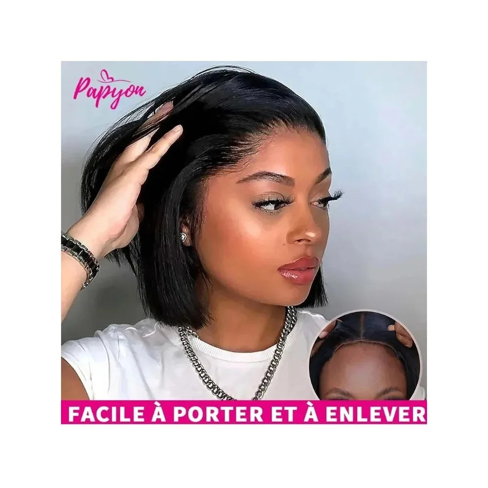 2026 New  Lace Front Bone Straight Wigs Cheap Short Bob Wig