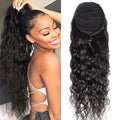 Real Human Hair Ponytail for Women Drawstring Afro Kinky Curly Ponytails Human Hair Clips In Mongolia Hairpieces Extension