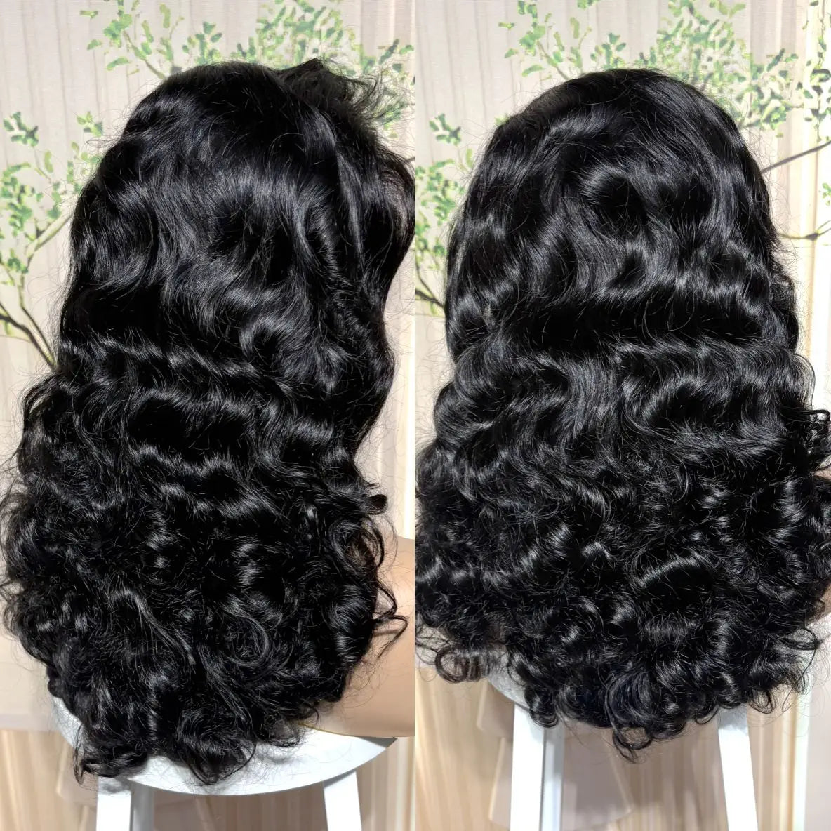 13x4 Lace Front Highlight Bouncy Curly Human Hair Wigs 300% Density 14-22in Colored Loose Wave Brazilian Remy Hair Wig for Women