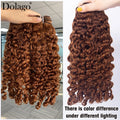 Burmese Curly Hair Bundles Human Hair Colored Hair Bundles Chocolate Brown Bundles Human Hair Deep Curly Bundles Hair Extensions