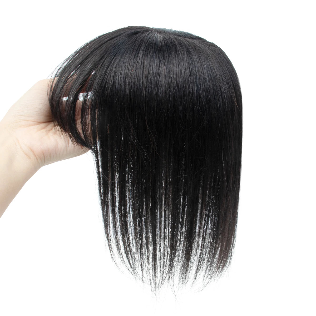 Real Human Hair Toppers for Women Daily 360°  Bangs 3D Hair Pieces with Thinning Hair Bangs20, 25, 30, 35cm