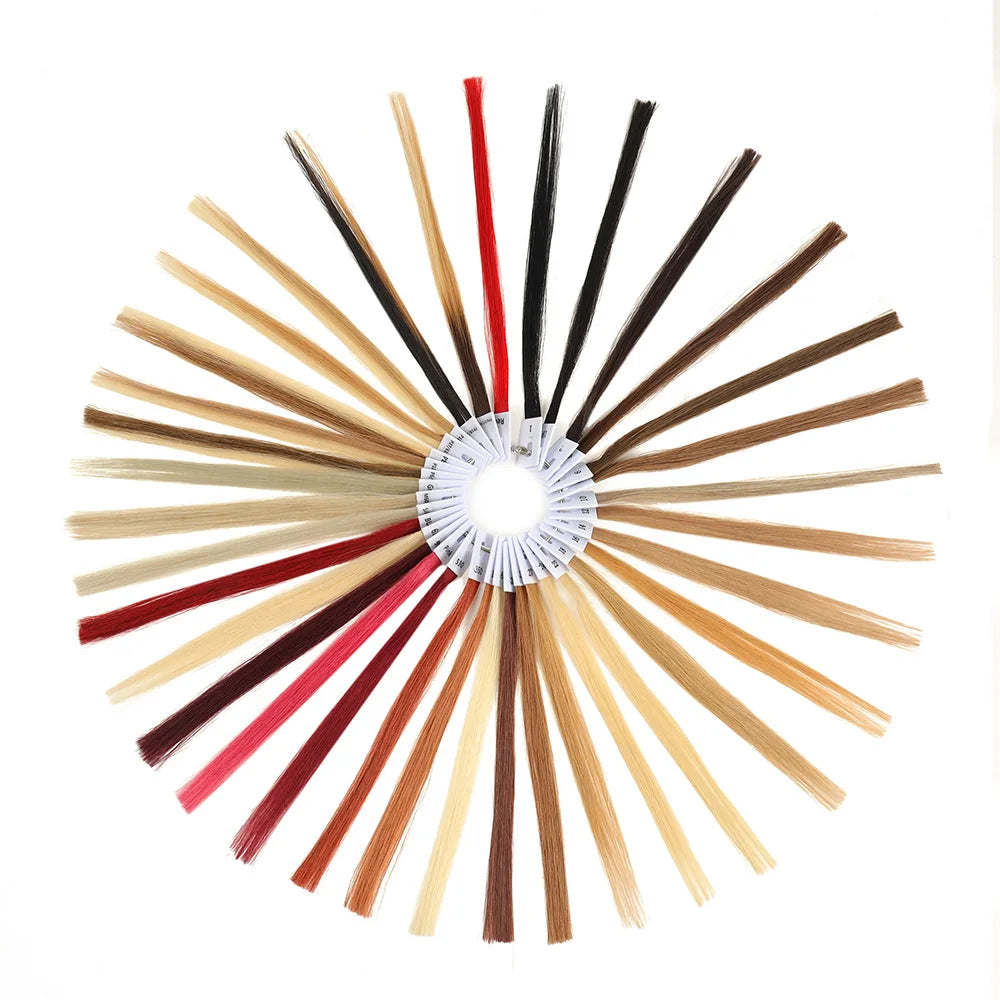 BHF Human Hair Color Rings Swatches For Human Hair Extensions Salon Tools Hair