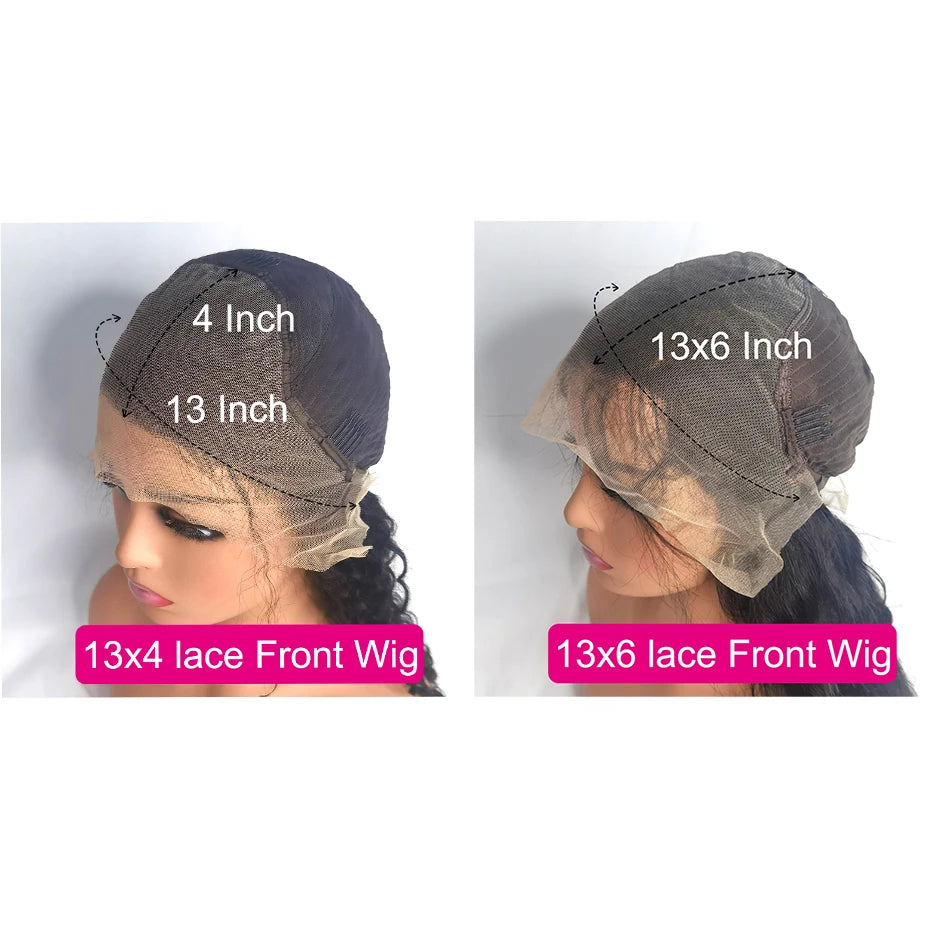 13x4 Hd Lace Frontal Wig Loose Deep Wave Curly Human Hair 100% Preplucked 13x6 Water Wave Front Wigs For Black Women Brazilian
