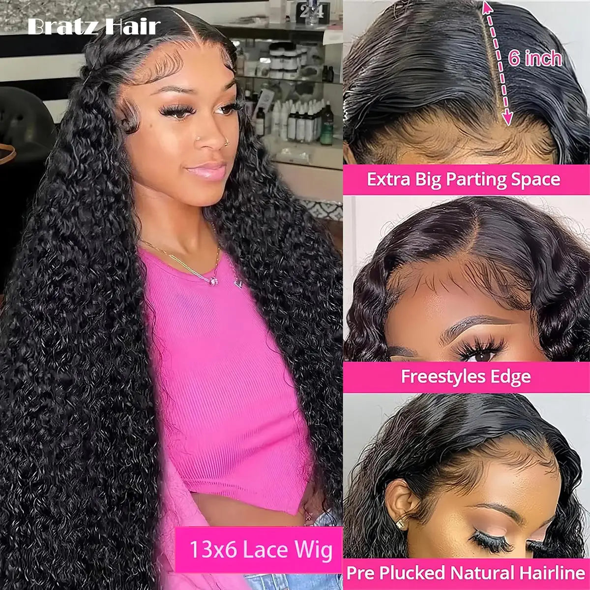 Super Double Drawn 13x4 HD Lace Front Pixie Curly Wig 100% Human Hair Jerry Curls Lace Frontal Wigs Ready to Wear Glueless Wigs