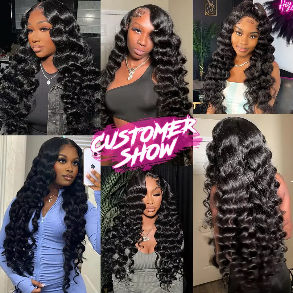 Lumiere HD 5x5 6x6 7x7 Lace Closure Loose Deep Wave Pre Plucked Swiss 13x4 13x6 Full Frontal Only Natural Black 100% Human Hair