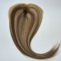 Remy Human Hair Women Topper – 12" Straight Hairpiece with Lace Front & Natural Parting Clip In Wig For Woman