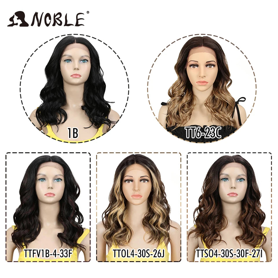 Noble Synthetic Lace Wigs For Women 20 Inch Wavy Lace Front Wig Blonde Wig  Lace Front Wig Cosplay Synthetic Lace Front Wig