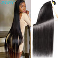 Peruvian Human Hair Straight Bundles Weave Natural Color 1/2/3/4 Bundles Deal 8-30 Inch Bundle Hair Extensions For Black Women