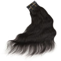 Sleek Human Hair Bundles For Women 100% Unprocessed Human Hair Wavy Doule Drawn Bundles Weave Extensions Singles Bundles