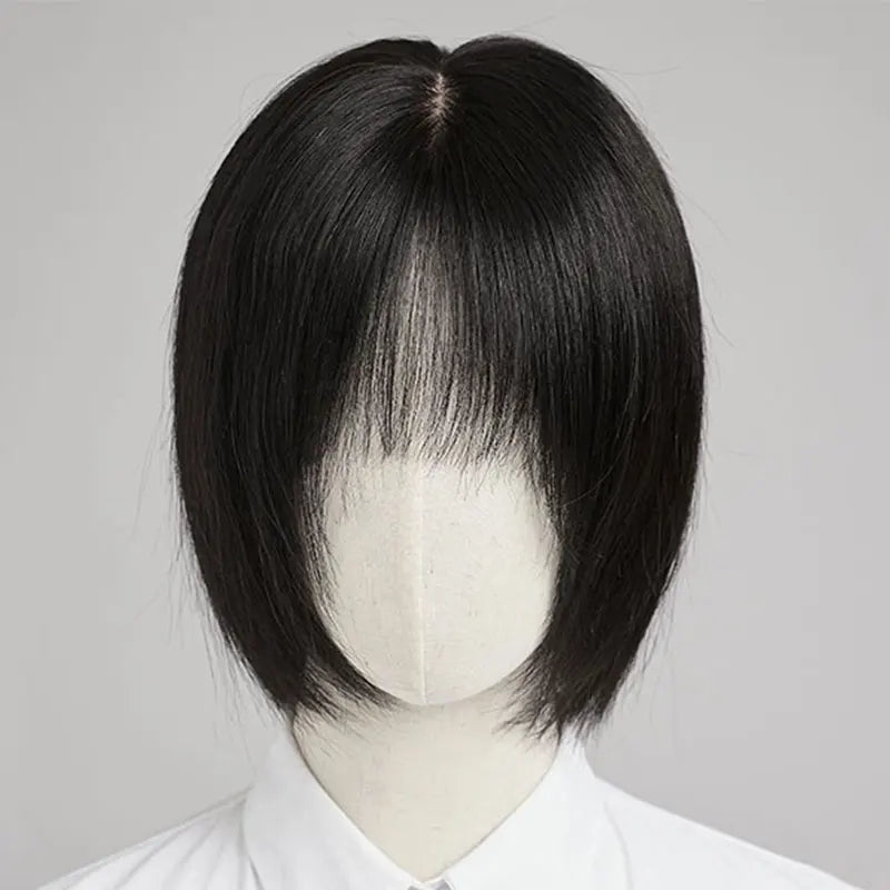 100% Human Hair Wig for  Women Natural Short Bob Style Real Hair Comfortable Breathable Cap Lightweight Daily Wear for Women