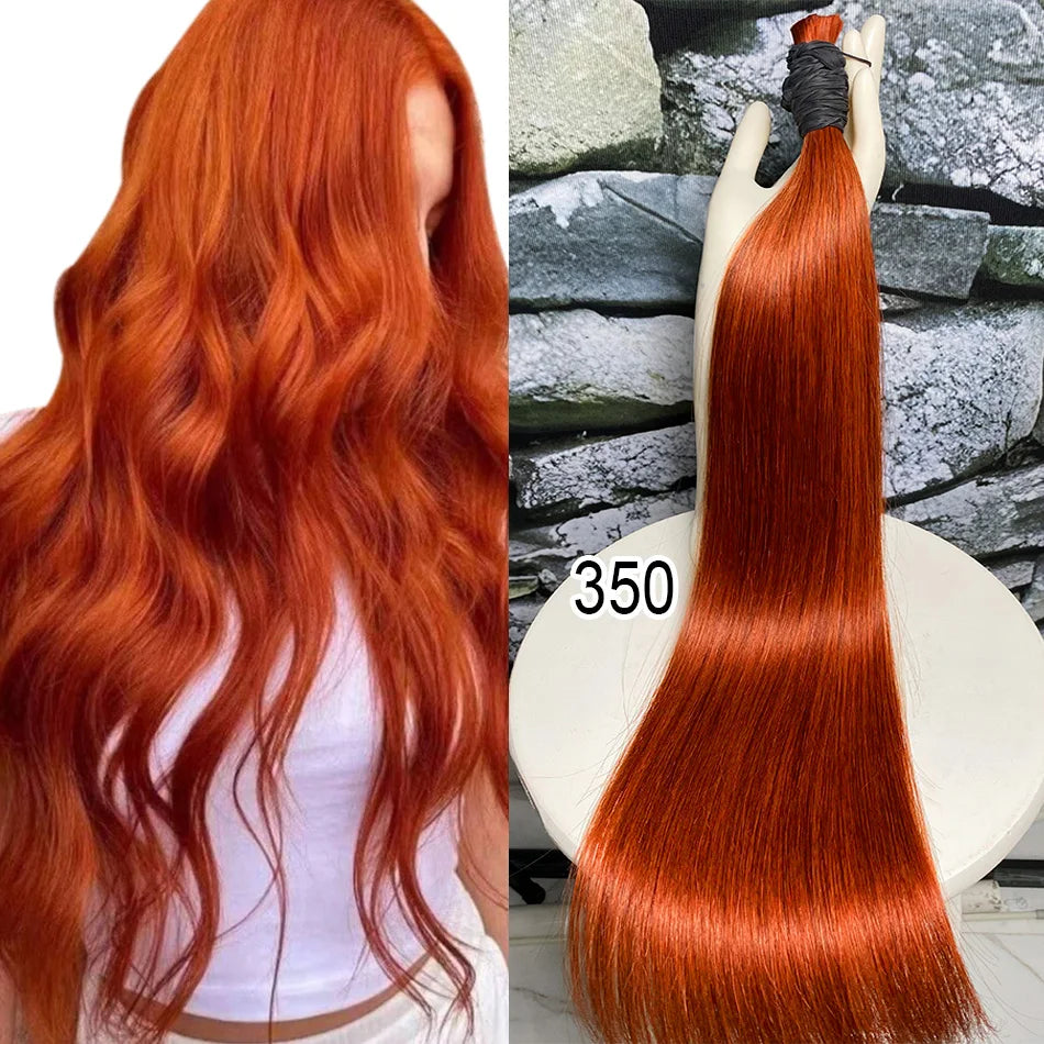 Bulk Human Hair Straight 100% Human Hair Extensions 50g 100g Bulk Human Hair for Braiding Human Made No Weft Remy Hair Bundles