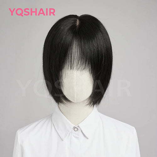 100% Human Hair Wig for  Women Natural Short Bob Style Real Hair Comfortable Breathable Cap Lightweight Daily Wear for Women