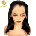 20 22inch 13x4 M-Line Lace Frontal Straight Human Hair Wig Bob Wigs 300% Density Natural PrePlucked Remy Hair Wigs For Women