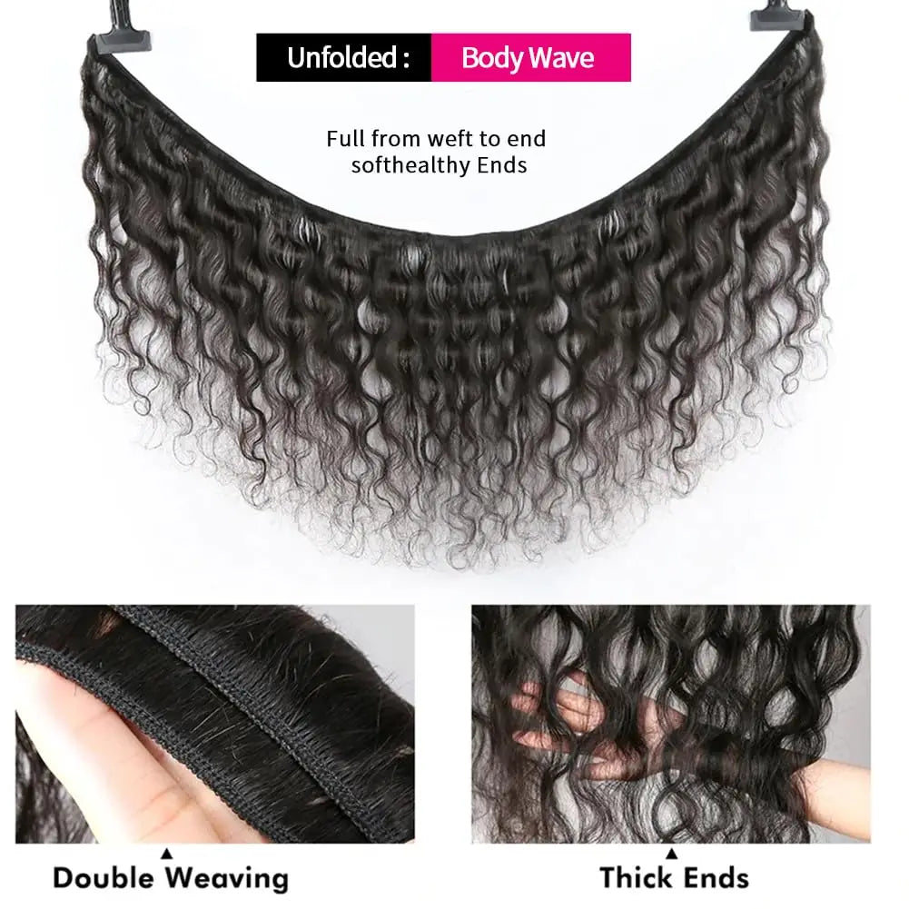 Human Hair Bundles 22 24 26 Inch Body Wave Bundles Human Hair 100% Unprocessed Brazilian Virgin Hair Quick Weave Extensions