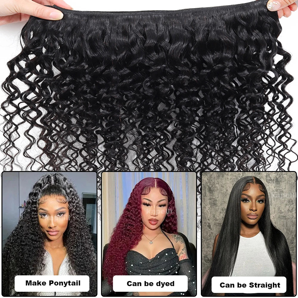 Curly Human Hair 3 Bundles 12 14 16 inch 100% Unprocessed Brazilian Curly Hair Bundles Soft Remy Hair
