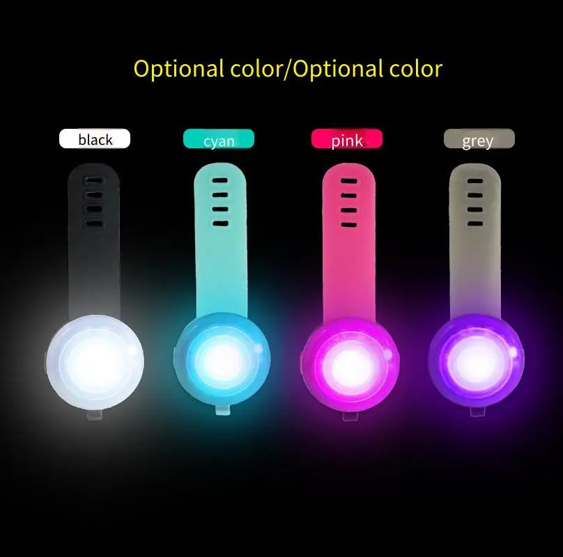 LED Dog Collar Pendant Rechargeable Pet USB Charge Luminous Collar Pendant Pet Flash Light Safety Necklace Light Clip-on Light