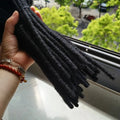 0.4/0.6/0.8 cm Human Hair Dreadlock Extensions Loc Extensions Human Hair Permanent Loc Extensions Human Hair Natural Black