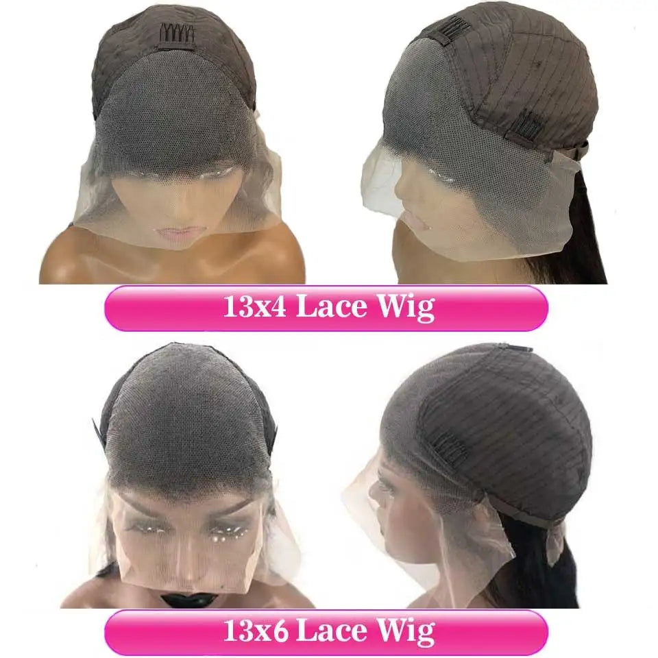 250% HD 30 34 Inch Straight Lace Front Human Hair Wigs 13X4 13X6 Human Hair Lace Frontal Wigs Remy Brazilian Bone Straight Wigs