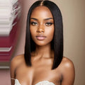 2026 New 250% Density Glueless Wear And Go Bob Wig 4x4 Lace Closure Straight Human Hair Wigs Ready To Go For Women Daily Wear