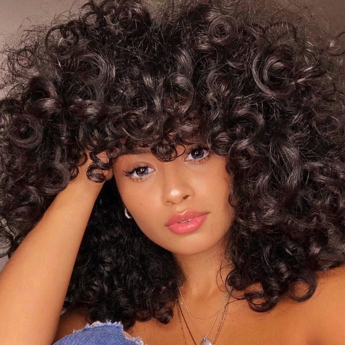 300 Density Glueless Bouncy Curly Remy Wig 100% Human Hair Wear And Go 13x4 HD Lace Front Wig Brazilian Super Double Drawn Curly