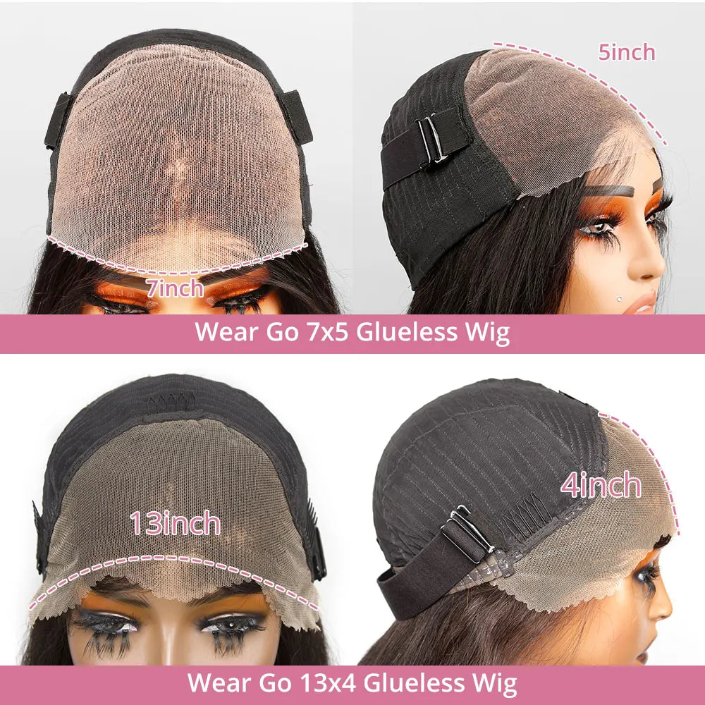 13x4 Pre Cut Lace Deep Wave Bob Lace Wigs For Women Water Curly 7x5 Glueless Wigs 8 Inch Ready To Go Human Hair Wigs Wear And Go