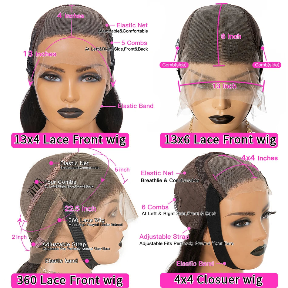 360 Full Lace Frontal Wig Fringe Straight Lace Front Wig Raw Human Hair Wigs With Bang Glueless Brazilian Wigs On Sale Clearance