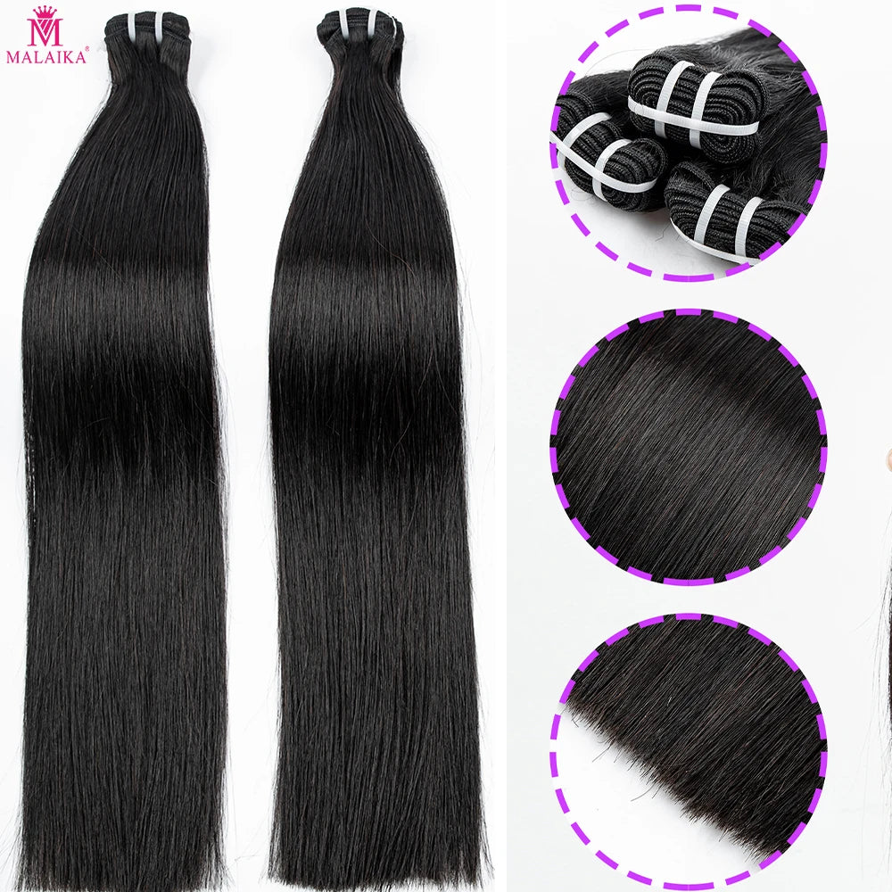 16A Raw Human Hair Bundles Bone Straight Double Drawn Unprocessed Virgin Vietnamese Hair Bundle Extensions Ombre Natural Color