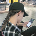 Hat Hair Extensions Sets African Dreadlocks Wig Hat Fashion Summer Hip Hop Synthetic Braid Wig Peaked Cap For Men Women